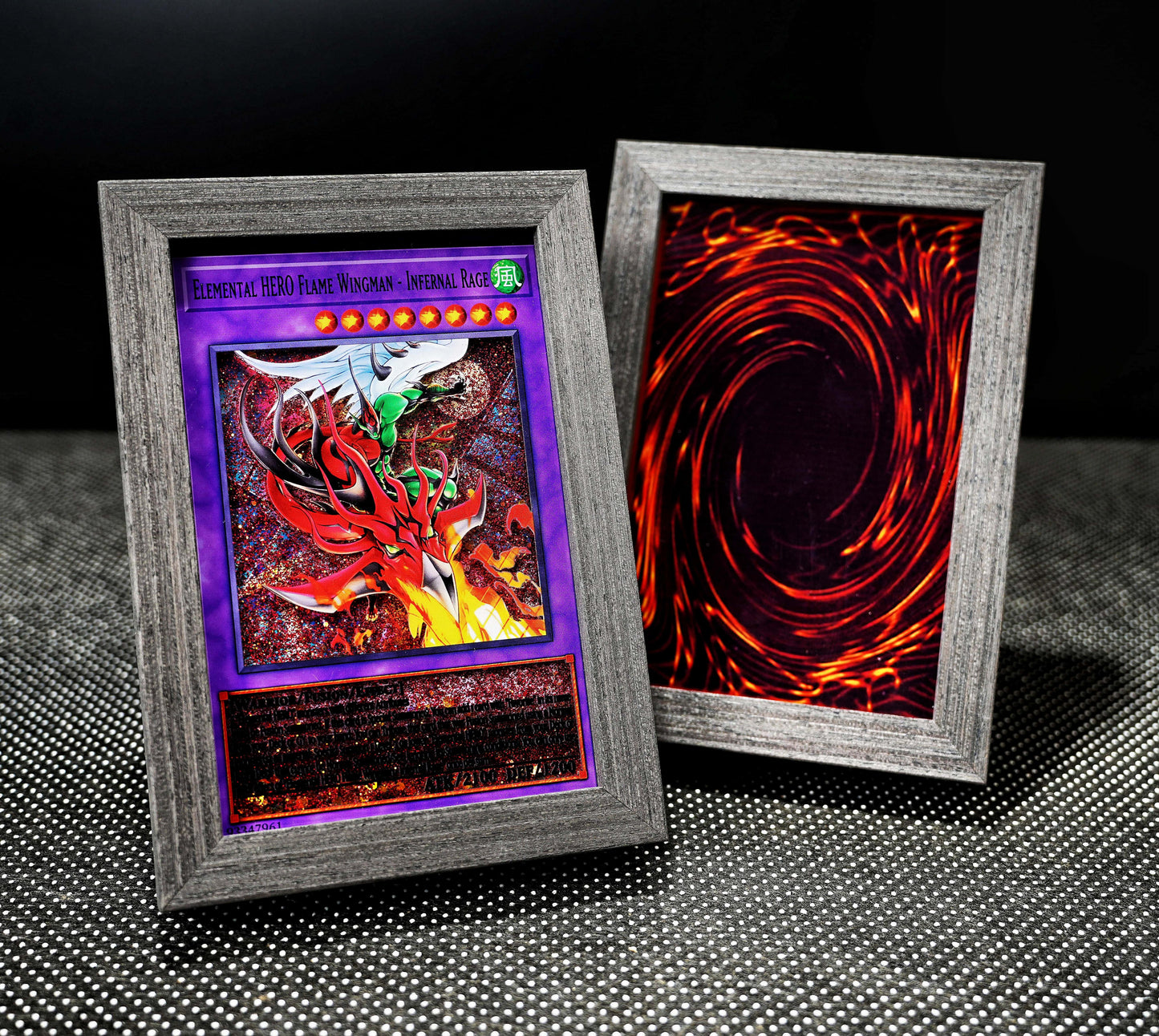 ELEMENTAL HERO FLAME WINGMAN -INFERNAL RAGE Yu-Gi-Oh! Card Quicksand Photo Frame