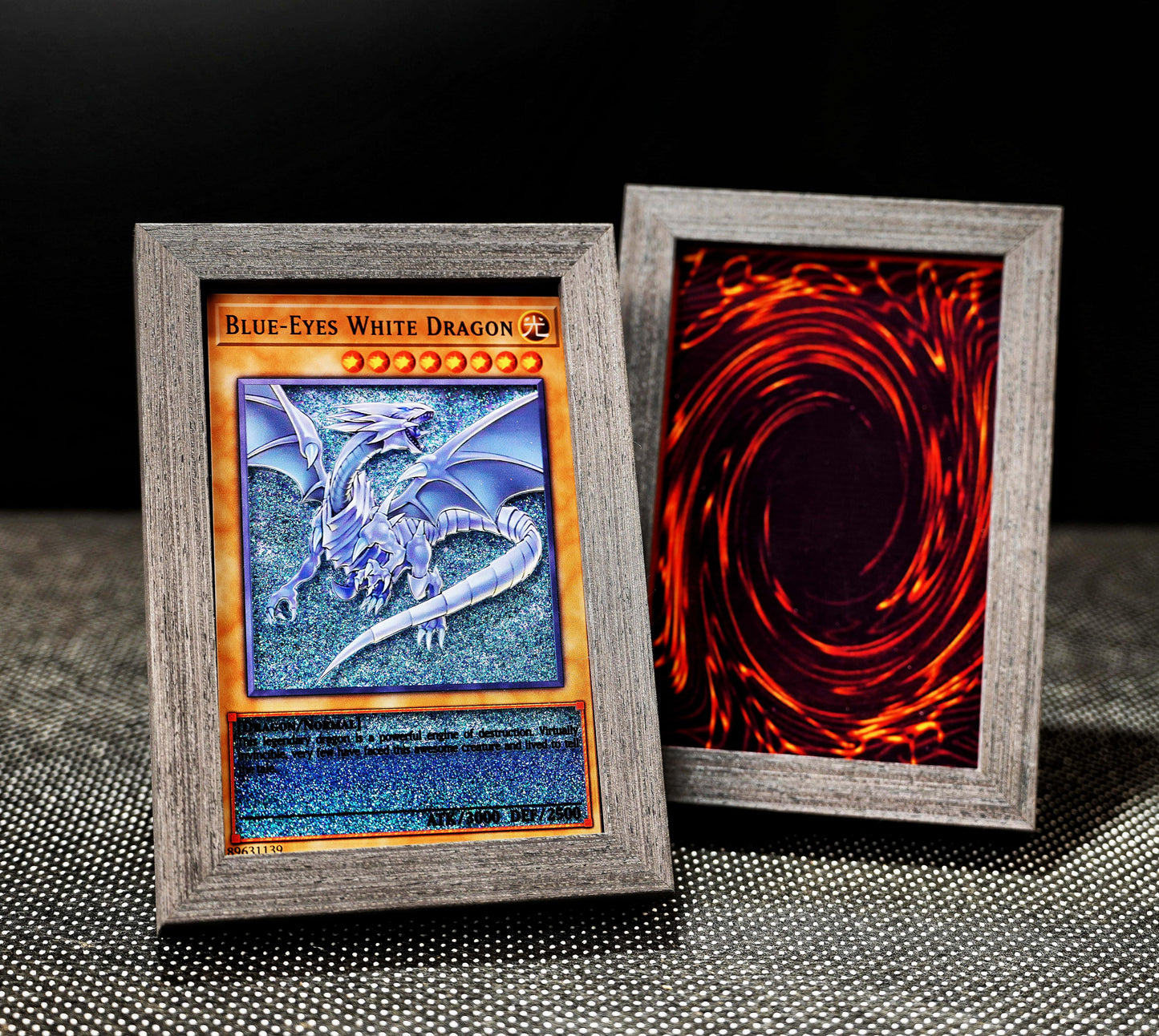 BLUE-EYES WHITE DRAGON Yu-Gi-Oh! Card Quicksand Photo Frame