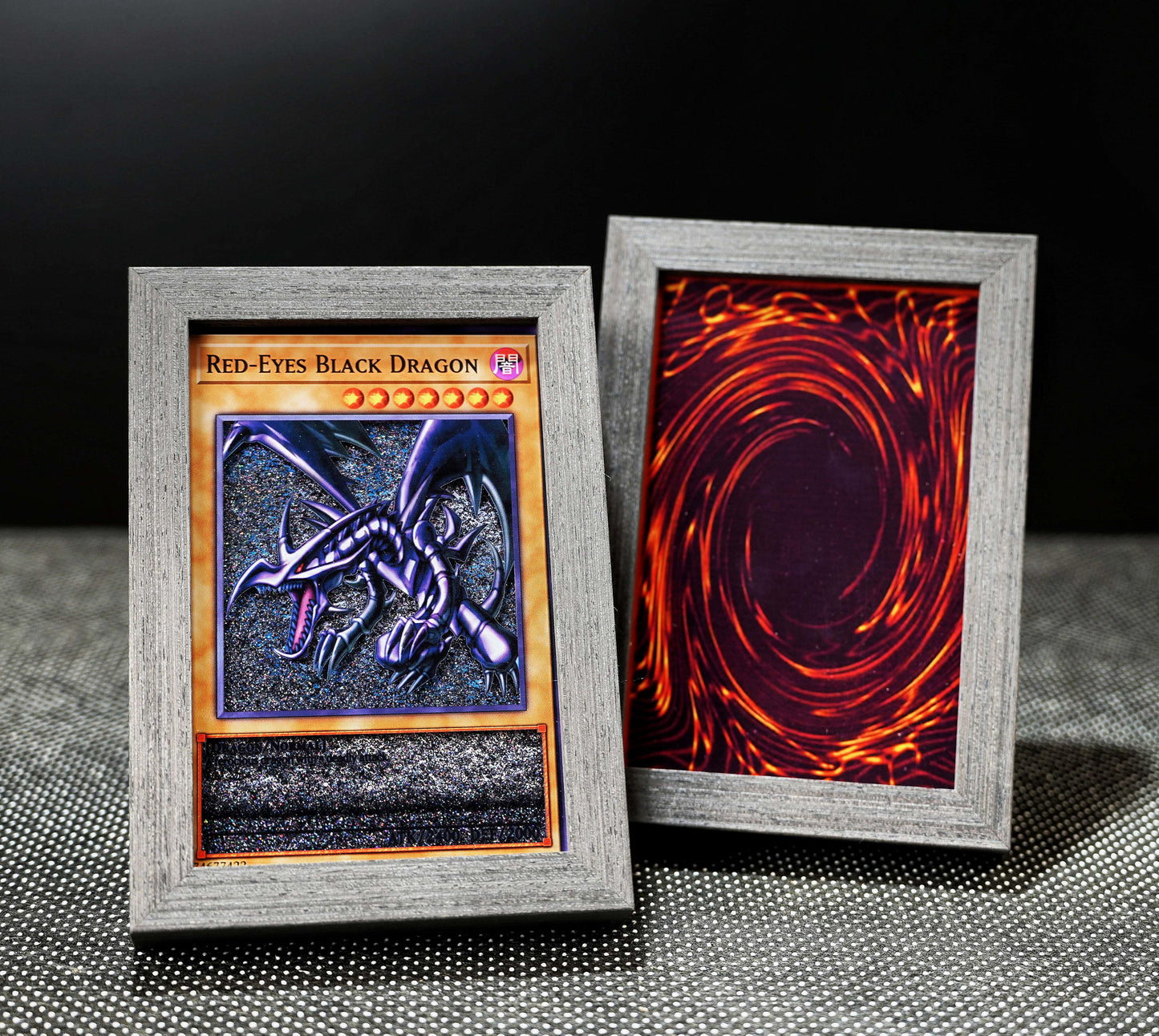 RED-EYES BLACK DRAGON Yu-Gi-Oh! Card Quicksand Photo Frame