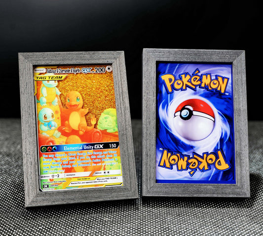 Bulbasaur & Charmander & Squirtle Pokémon Card Quicksand Photo Frame