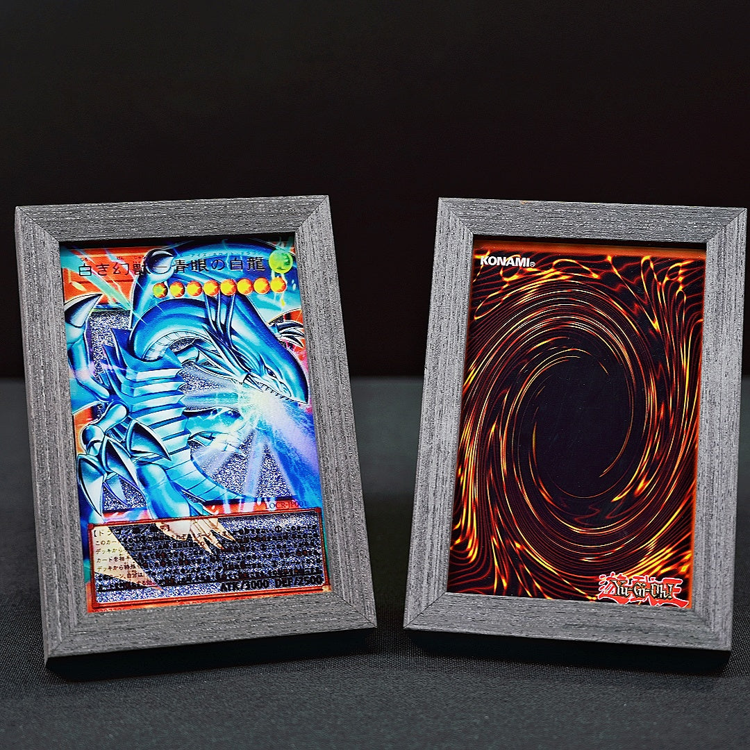 BLUE EVES WHITE DRAGON THE WHITE PHANTON BEAST-Japanese Version Card Quicksand Photo Frame